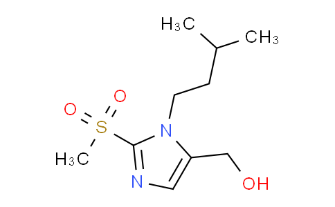 CAS No. 1221341-77-0, [2-Methanesulfonyl-1-(3-methylbutyl)-1h-imidazol-5-yl]methanol