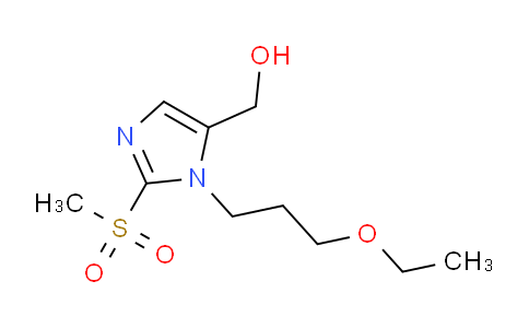 CAS No. 1221342-60-4, [1-(3-Ethoxypropyl)-2-methanesulfonyl-1h-imidazol-5-yl]methanol