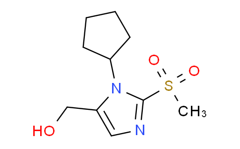 CAS No. 1221341-07-6, (1-Cyclopentyl-2-methanesulfonyl-1h-imidazol-5-yl)methanol