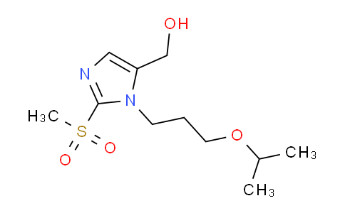CAS No. 1221341-57-6, {2-Methanesulfonyl-1-[3-(propan-2-yloxy)propyl]-1h-imidazol-5-yl}methanol