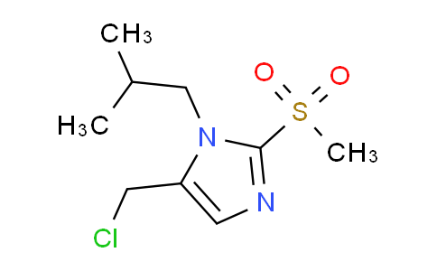 CAS No. 1221342-96-6, 5-(Chloromethyl)-2-methanesulfonyl-1-(2-methylpropyl)-1h-imidazole