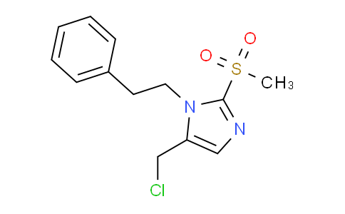 CAS No. 1221342-93-3, 5-(Chloromethyl)-2-methanesulfonyl-1-(2-phenylethyl)-1h-imidazole