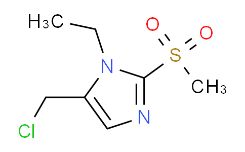 CAS No. 1221341-11-2, 5-(Chloromethyl)-1-ethyl-2-methanesulfonyl-1h-imidazole