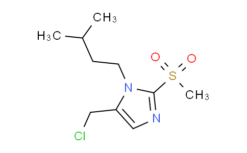 CAS No. 1221342-70-6, 5-(Chloromethyl)-2-methanesulfonyl-1-(3-methylbutyl)-1h-imidazole