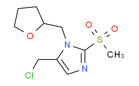 CAS No. 1221341-62-3, 5-(Chloromethyl)-2-methanesulfonyl-1-[(oxolan-2-yl)methyl]-1h-imidazole