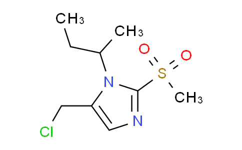CAS No. 1221341-17-8, 1-(Butan-2-yl)-5-(chloromethyl)-2-methanesulfonyl-1h-imidazole