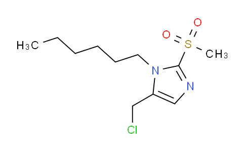 CAS No. 1221341-20-3, 5-(Chloromethyl)-1-hexyl-2-methanesulfonyl-1h-imidazole