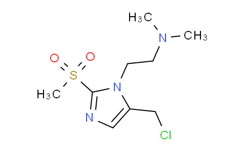CAS No. 1221343-05-0, {2-[5-(Chloromethyl)-2-methanesulfonyl-1h-imidazol-1-yl]ethyl}dimethylamine