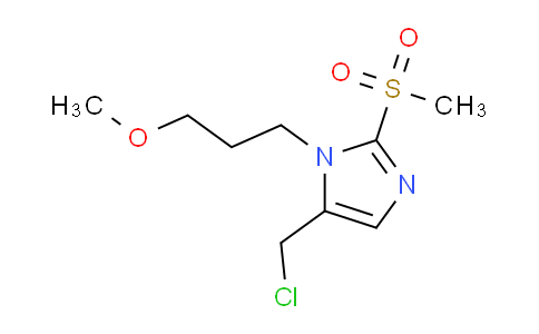 CAS No. 1221341-19-0, 5-(Chloromethyl)-2-methanesulfonyl-1-(3-methoxypropyl)-1h-imidazole