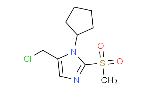 CAS No. 1221341-16-7, 5-(Chloromethyl)-1-cyclopentyl-2-methanesulfonyl-1h-imidazole