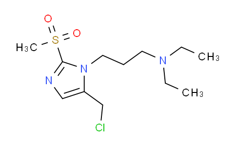 CAS No. 1221342-23-9, {3-[5-(Chloromethyl)-2-methanesulfonyl-1h-imidazol-1-yl]propyl}diethylamine