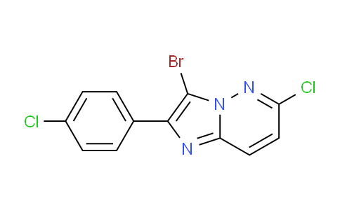 CAS No. 951625-71-1, 3-Bromo-6-chloro-2-(4-chlorophenyl)imidazo[1,2-b]pyridazine