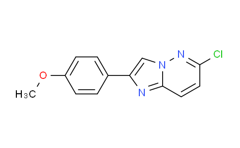 CAS No. 1844-55-9, 6-Chloro-2-(4-methoxyphenyl)imidazo[1,2-b]pyridazine