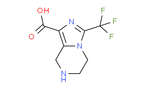 CAS No. 1535990-71-6, 3-(Trifluoromethyl)-5,6,7,8-tetrahydroimidazo[1,5-a]pyrazine-1-carboxylic acid