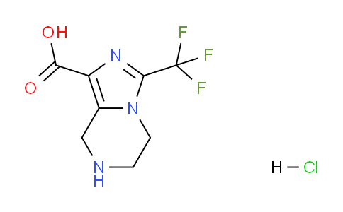 CAS No. 2172053-56-2, 3-(Trifluoromethyl)-5,6,7,8-tetrahydroimidazo[1,5-a]pyrazine-1-carboxylic acid hydrochloride