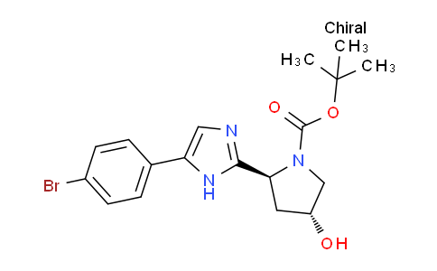 CAS No. 1007882-06-5, tert-Butyl (2S,4R)-2-(5-(4-bromophenyl)-1H-imidazol-2-yl)-4-hydroxypyrrolidine-1-carboxylate