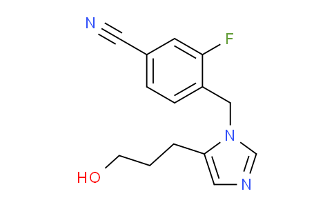 CAS No. 1202749-46-9, 3-fluoro-4-[[5-(3-hydroxypropyl)imidazol-1-yl]methyl]benzonitrile