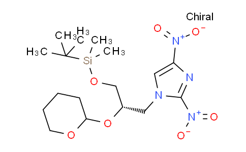 CAS No. 187235-73-0, 1H-Imidazole, 1-[(2S)-3-[[(1,1-dimethylethyl)dimethylsilyl]oxy]-2-[(tetrahydro-2H-pyran-2-yl)oxy]propyl]-2,4-dinitro-