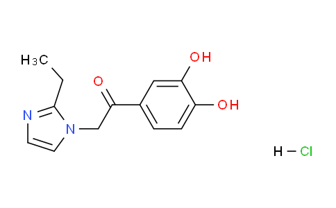 CAS No. 1135318-57-8, 1-(3,4-dihydroxyphenyl)-2-(2 -ethylimi-dazol-1-yl)ethanone hydrochloride