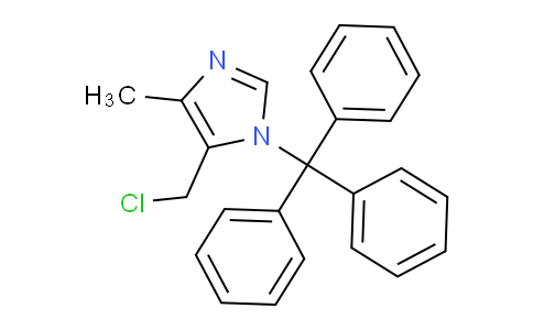 CAS No. 131099-78-0, 1H-Imidazole, 5-(chloromethyl)-4-methyl-1-(triphenylmethyl)-