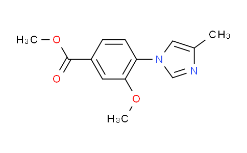 CAS No. 870837-21-1, Methyl 3-methoxy-4-(4-methyl-1H-imidazol-1-yl)benzoate