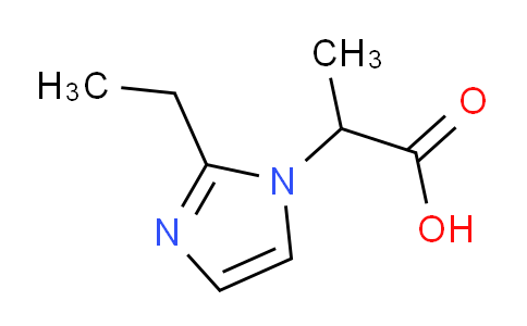 CAS No. 927636-43-9, 2-(2-ethyl-1H-imidazol-1-yl)propanoic acid