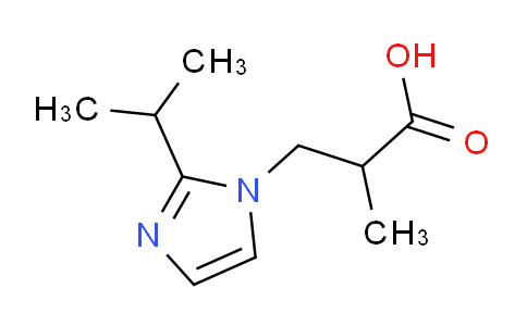 CAS No. 1155530-28-1, 2-methyl-3-[2-(propan-2-yl)-1H-imidazol-1-yl]propanoic acid