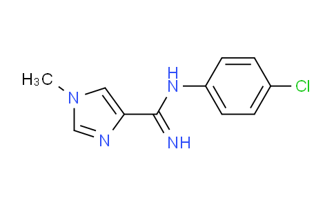 CAS No. 959604-71-8, N-(4-Chlorophenyl)-1-methyl-1H-imidazole-4-carboximidamide