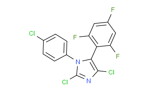 CAS No. 1146763-78-1, 2,4-Dichloro-1-(4-chlorophenyl)-5-(2,4,6-trifluorophenyl)-1H-imidazole