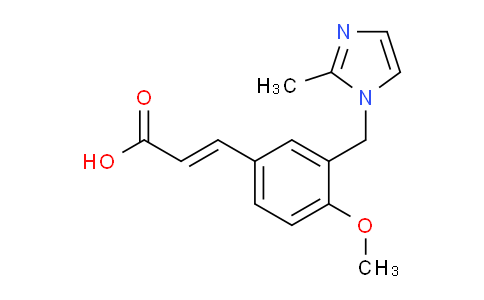 CAS No. 1119452-17-3, (2E)-3-{4-methoxy-3-[(2-methyl-1H-imidazol-1-yl)methyl]phenyl}acrylic acid