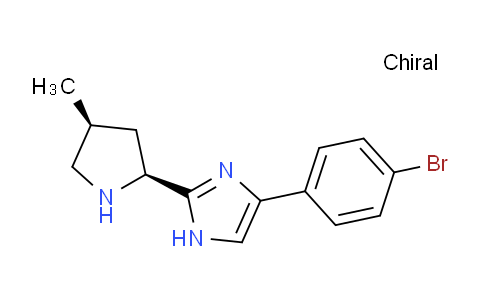 CAS No. 1433946-54-3, 4-(4-Bromophenyl)-2-[(2S,4S)-4-methyl-2-pyrrolidinyl]-1H-imidazole