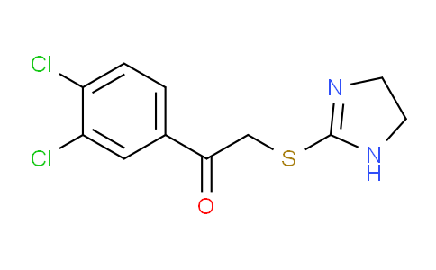 CAS No. 36066-03-2, 1-(3,4-dichlorophenyl)-2-((4,5-dihydro-1H-imidazol-2-yl)thio)ethan-1-one