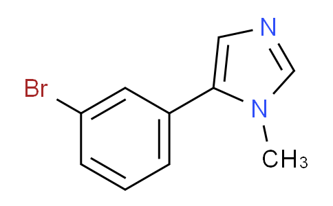 CAS No. 1218910-50-9, 5-(3-bromophenyl)-1-methyl-1H-imidazole
