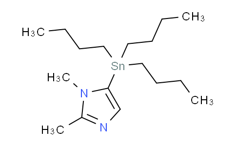 CAS No. 86051-75-4, 1,2-dimethyl-5-(tributylstannyl)-1H-imidazole