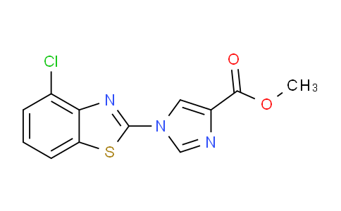 CAS No. 220965-36-6, methyl 1-(4-chlorobenzo[d]thiazol-2-yl)-1H-imidazole-4-carboxylate