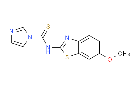CAS No. 756476-97-8, N-(6-methoxybenzo[d]thiazol-2-yl)-1H-imidazole-1-carbothioamide