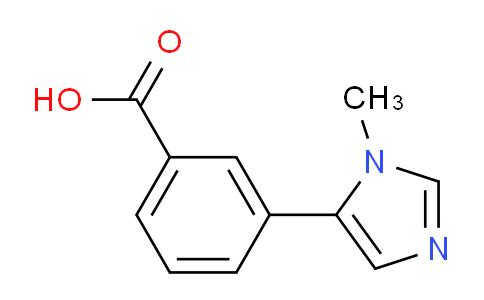 CAS No. 1261269-06-0, 3-(1-Methyl-1H-imidazol-5-yl)benzoic acid
