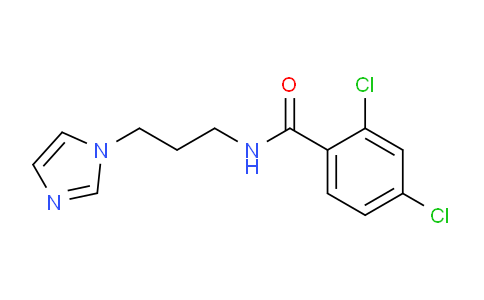 CAS No. 349092-52-0, N-(3-(1H-Imidazol-1-yl)propyl)-2,4-dichlorobenzamide