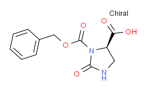 CAS No. 634614-25-8, (R)-3-((benzyloxy)carbonyl)-2-oxoimidazolidine-4-carboxylic acid