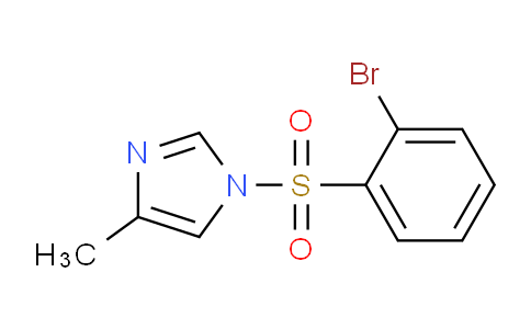 CAS No. 951884-07-4, 1-((2-Bromophenyl)sulfonyl)-4-methyl-1H-imidazole