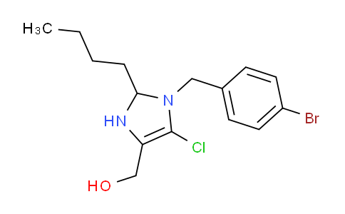 CAS No. 151012-31-6, (1-(4-Bromobenzyl)-2-butyl-5-chloro-2,3-dihydro-1H-imidazol-4-yl)methanol