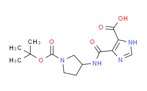 CAS No. 1417793-25-9, 4-((1-(tert-butoxycarbonyl)pyrrolidin-3-yl)carbamoyl)-1H-imidazole-5-carboxylic acid