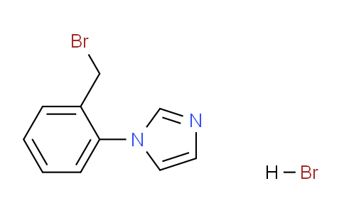 CAS No. 190199-99-6, 1-(2-(bromomethyl)phenyl)-1H-imidazole hydrobromide