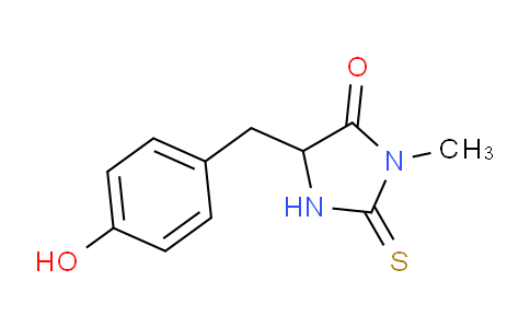 CAS No. 886-26-0, 5-(4-hydroxybenzyl)-3-methyl-2-thioxoimidazolidin-4-one