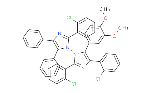 CAS No. 100486-97-3, 2,2',4-Tris(2-chlorophenyl)-5-(3,4-dimethoxyphenyl)-4',5'-diphenyl-1,1'-biimidazole