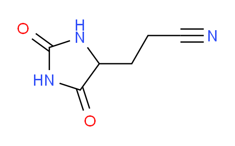CAS No. 1007-06-3, 3-(2,5-dioxoimidazolidin-4-yl)propanenitrile