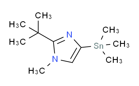 CAS No. 936718-20-6, 2-(tert-butyl)-1-methyl-4-(trimethylstannyl)-1H-imidazole