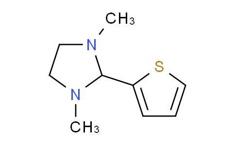CAS No. 104208-13-1, 1,3-Dimethyl-2-(thiophen-2-yl)imidazolidine