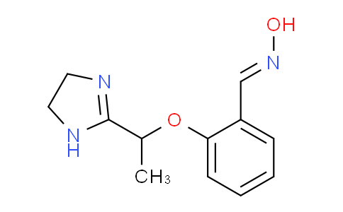 CAS No. 1043533-83-0, (E)-2-(1-(4,5-Dihydro-1H-imidazol-2-yl)ethoxy)benzaldehyde oxime