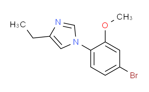 CAS No. 1260803-06-2, 1-(4-bromo-2-methoxyphenyl)-4-ethyl-1H-imidazole